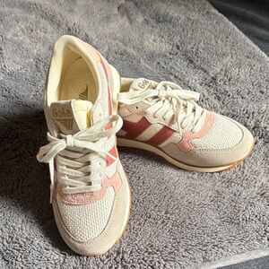 Gola Women's Cream and Pink Colorado Sneakers Sz 6.5
